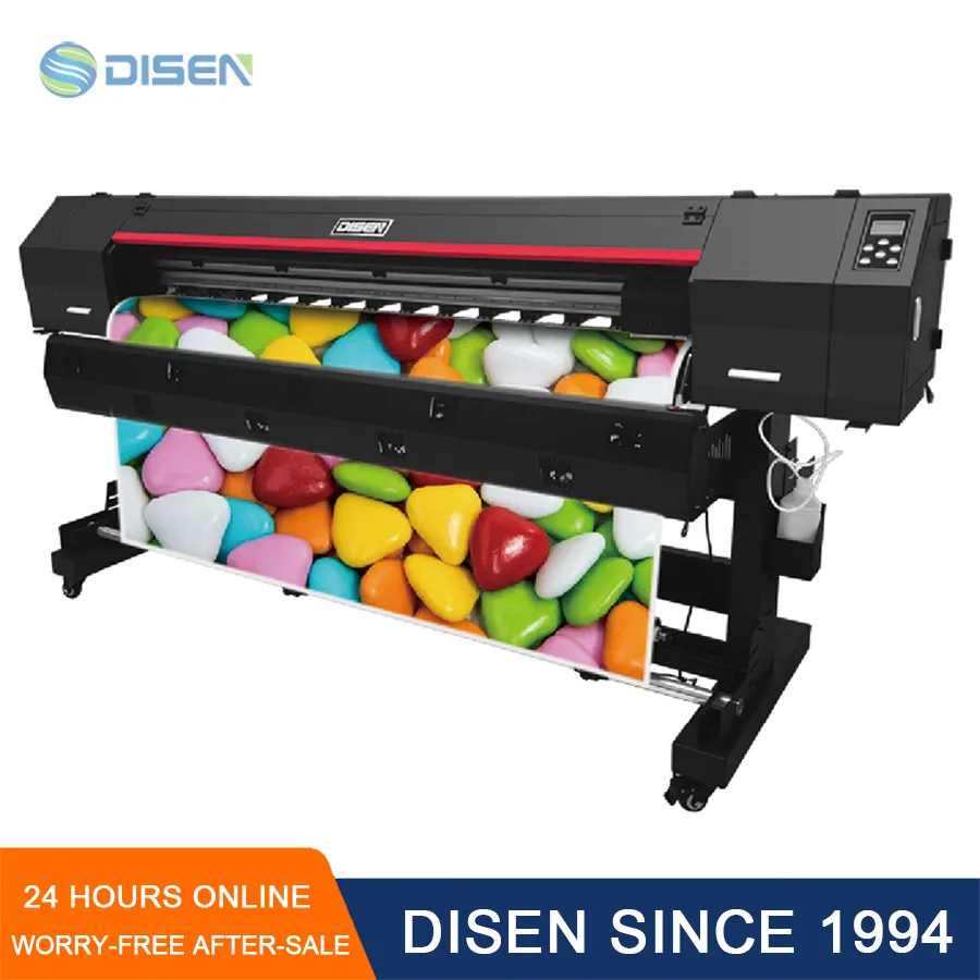 Профессиональный принтер для печати на виниловых баннерах большого формата с экосольвентными чернилами DS1801