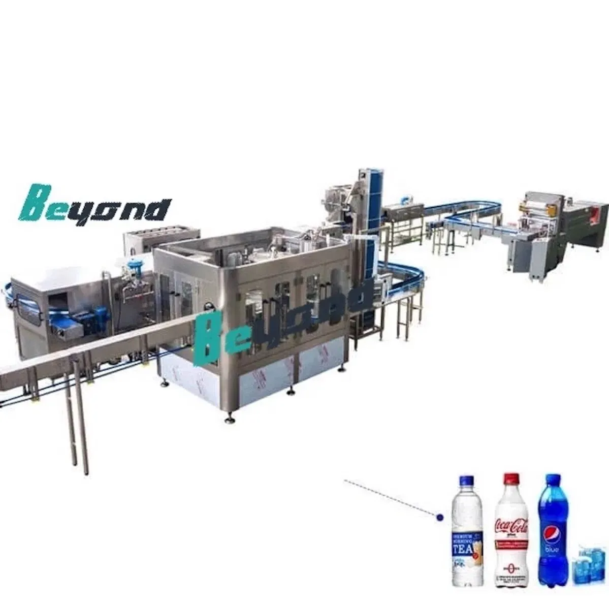 Автоматическая машина для розлива и упаковки газированных напитков 6