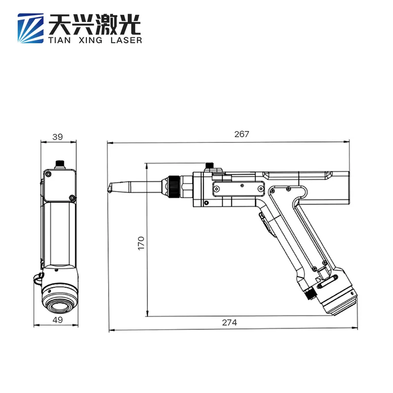Портативная ручная волоконно-лазерная сварочная машина с воздушным охлаждением 5