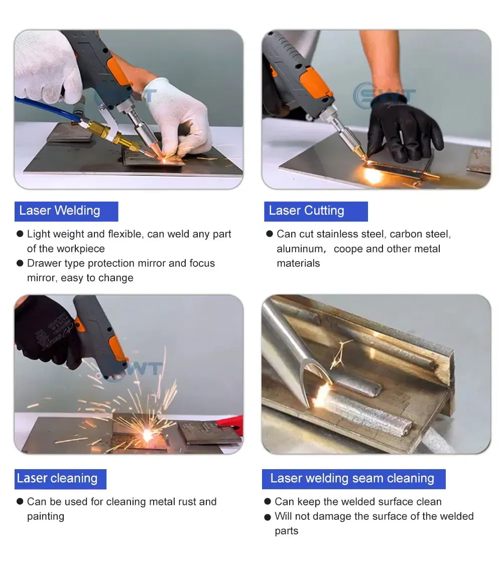 Профессиональная волоконно-лазерная сварочная машина 1500W 3