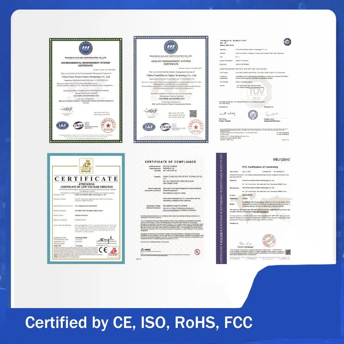 Оптический трансивер SFP+ 10 Гбит/с 40 км CC-PIII444L-xD 4