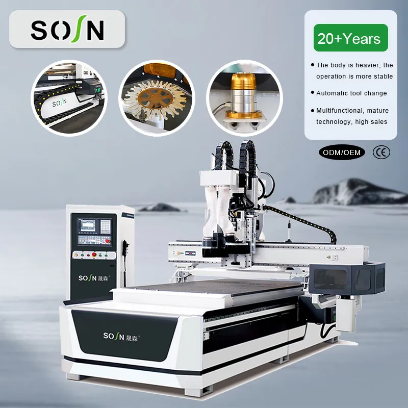 1300*2500мм Путешествующий размерный интеллектуальный резьбовой сверлильный режущий фрезерный многофункциональный ЧПУ-станок