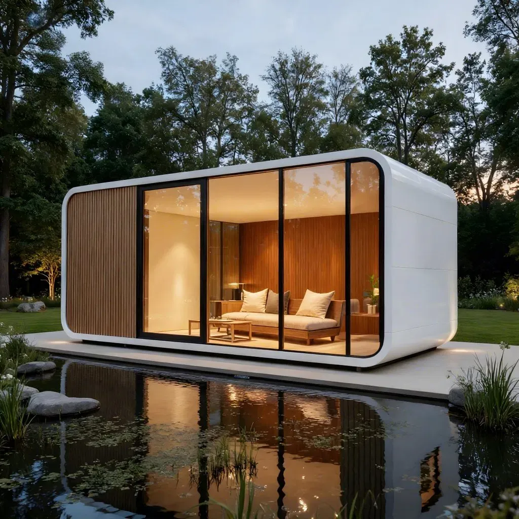 Модульный контейнерный дом для отдыха с водонепроницаемой конструкцией