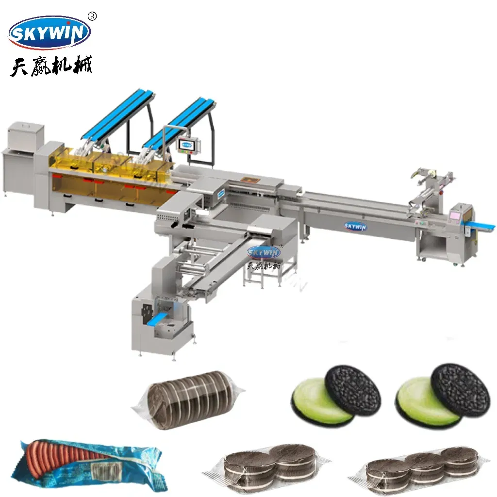 Автоматическая машина для производства песочного печенья с кремом и шоколадом 5