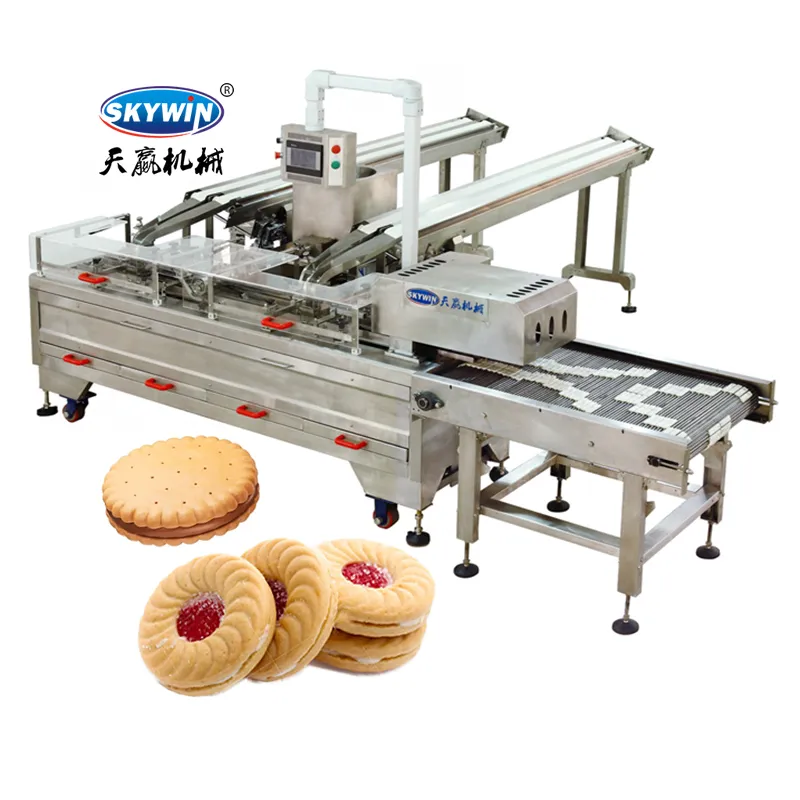Автоматическая машина для производства песочного печенья с кремом и шоколадом 2