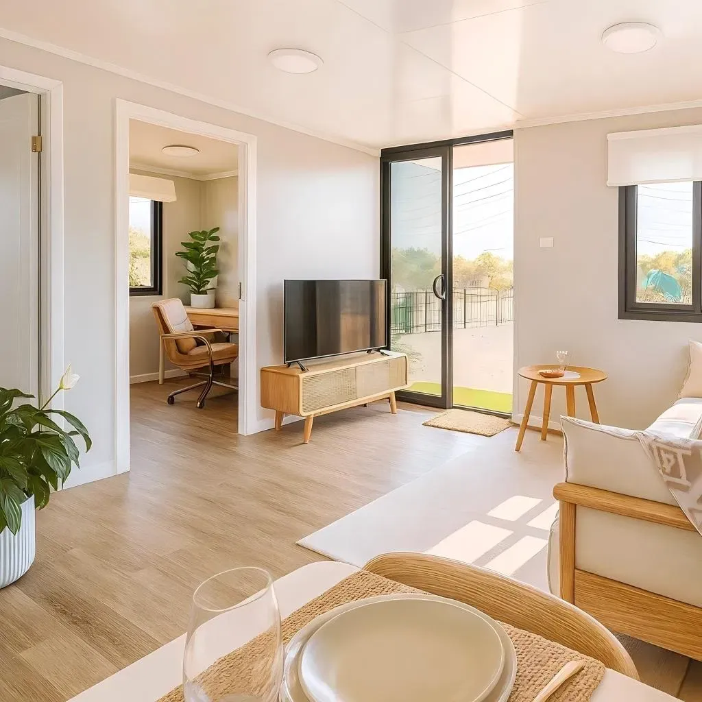 Модульный контейнерный дом из нержавеющей стали 6