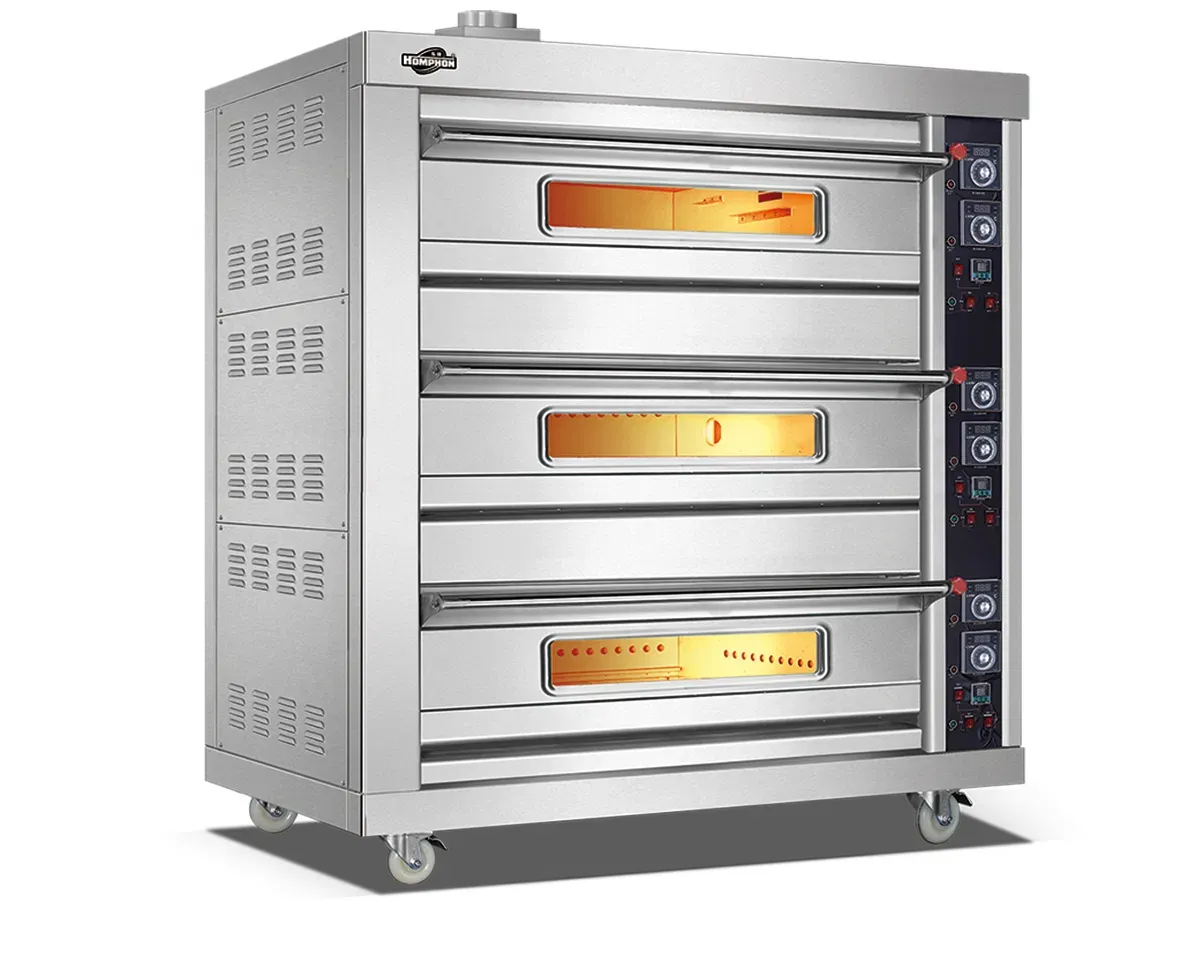 Профессиональная 3-слойная печь для выпечки из нержавеющей стали