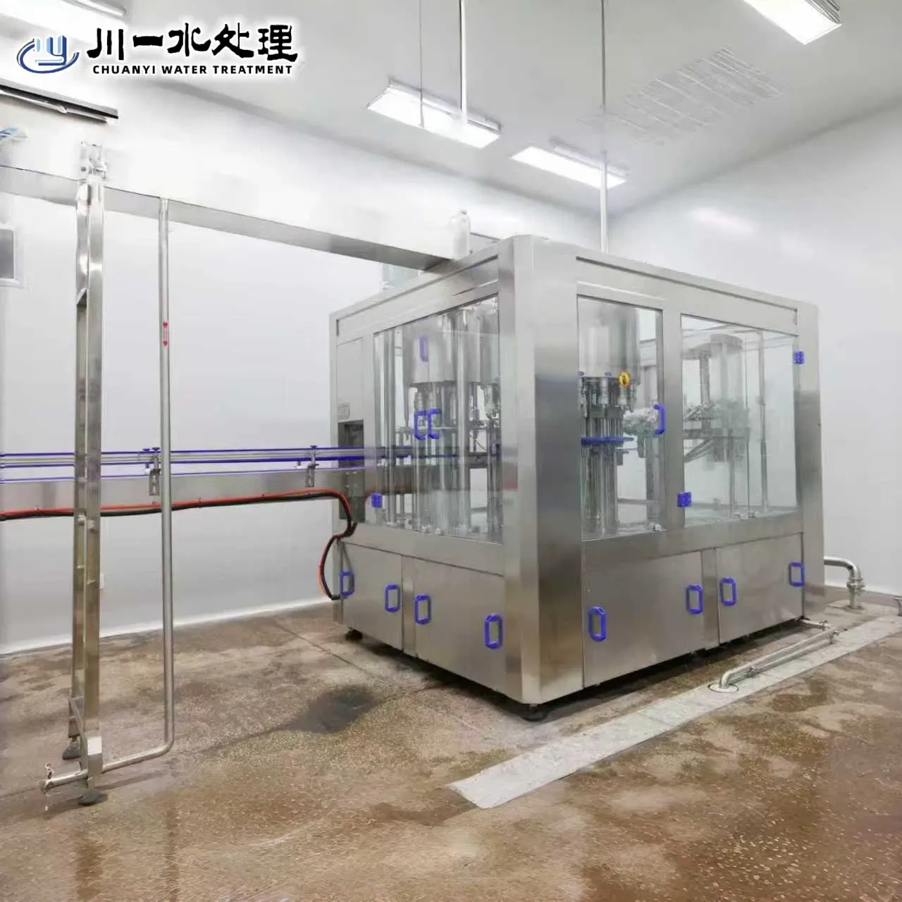 Автоматическая линия розлива бутылок с водой CY8-8-3