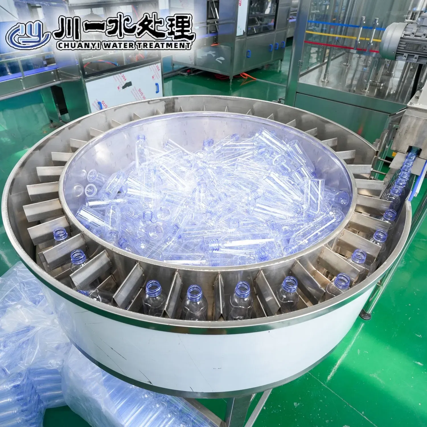 Автоматическая линия розлива бутылок с водой CY8-8-3 3