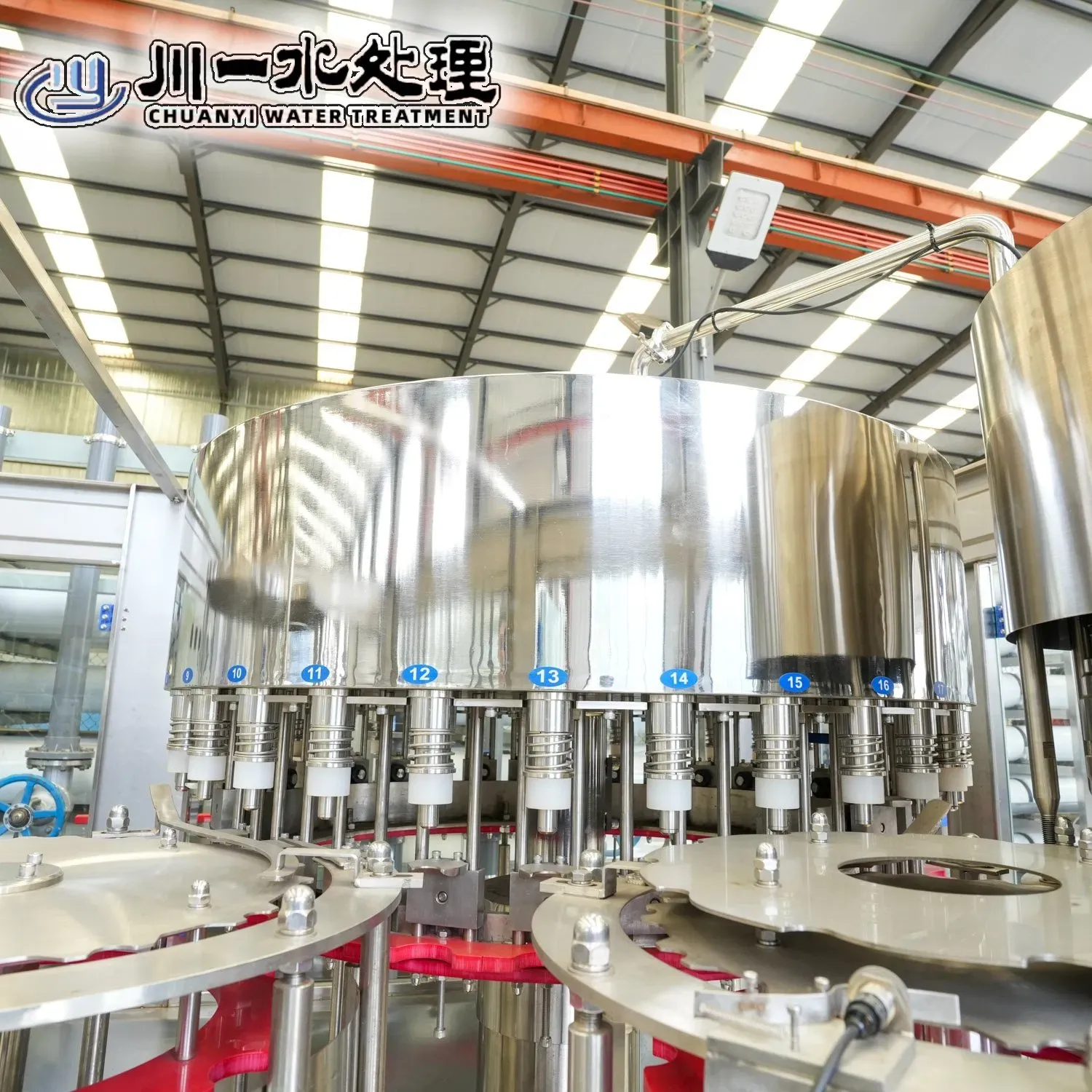 3000 бутылок в час 3-в-1 Машина для розлива бутилированной воды 6