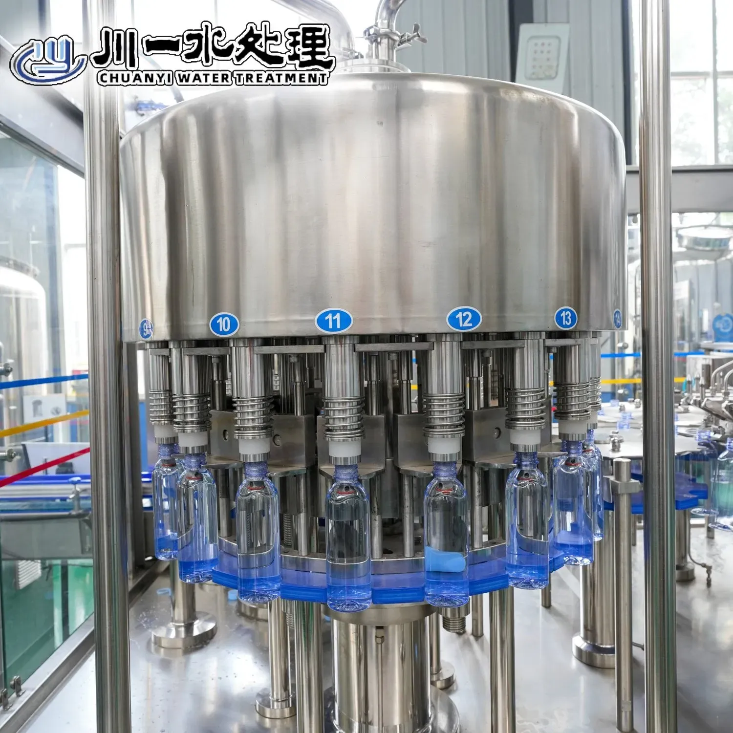 3000 бутылок в час ПЭТ бутылка чистая минеральная питьевая 3-в-1 линия розлива воды машина 6