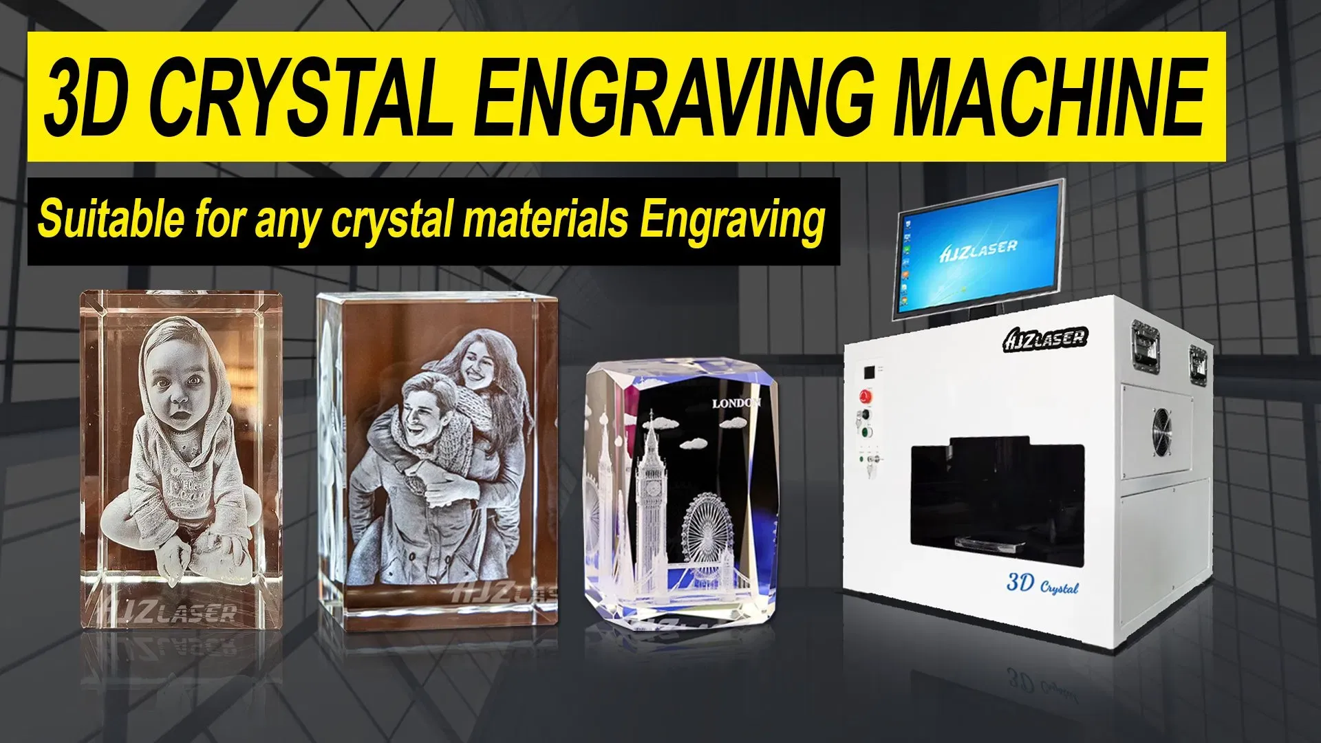 3D Кристальный внутренний лазерный гравер 2