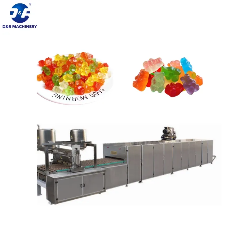 3D Многофункциональная линия по производству пектиновых желейных конфет, машина для изготовления медвежат-желей 2