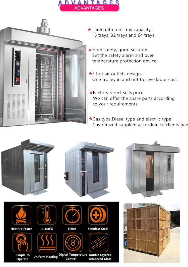 Промышленная ротационная духовка для пекарен 5