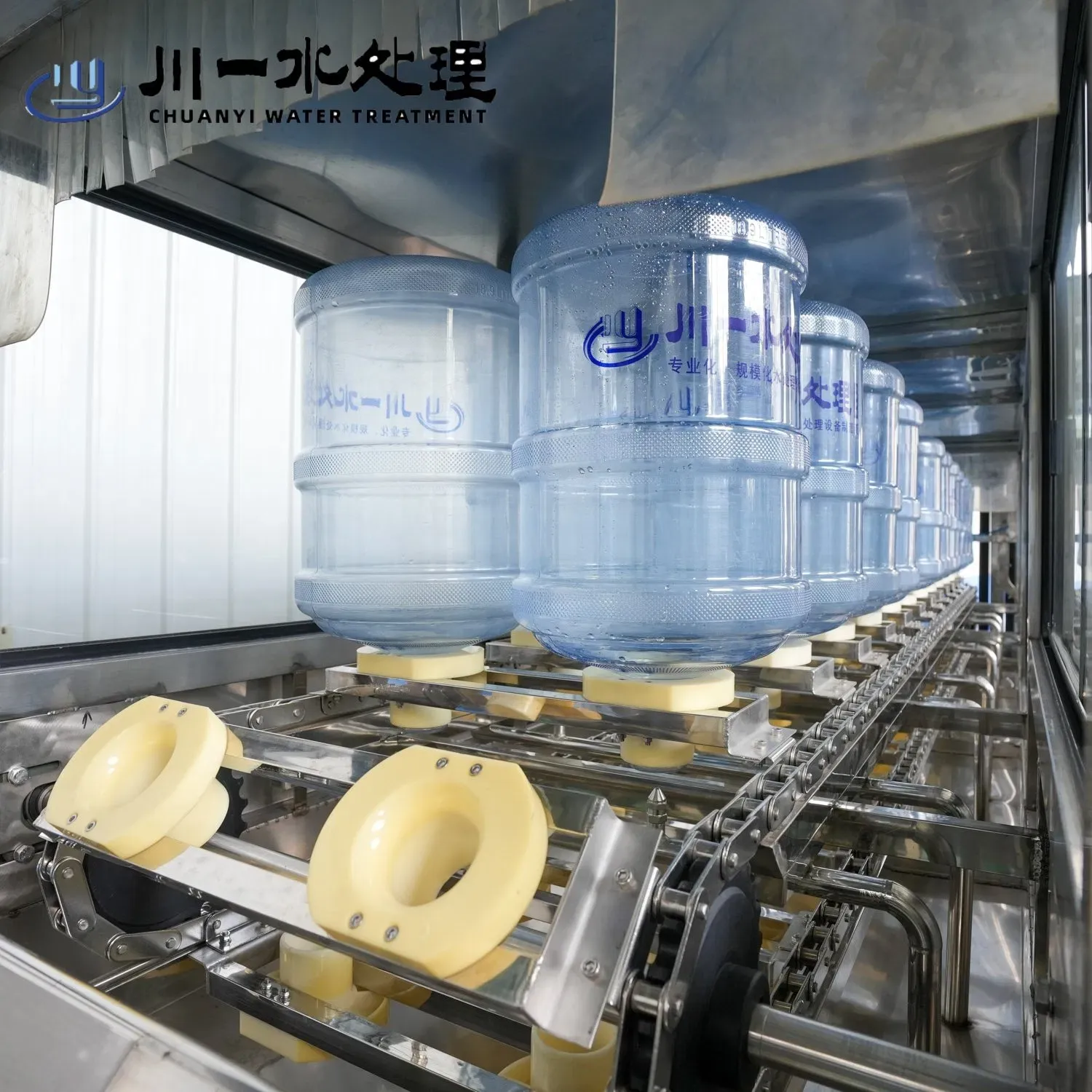 Автоматическая линия розлива воды в бочках CY-300 5