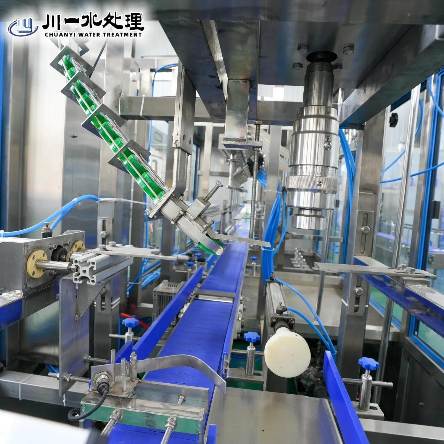 Автоматическая линия розлива воды в бочках CY-300 6