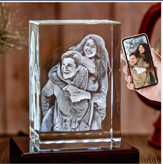 Малый мини настольный закрытый УФ 3D Фото кристалл стекло акрил внутренний лазерный гравировальный принтер машина 2