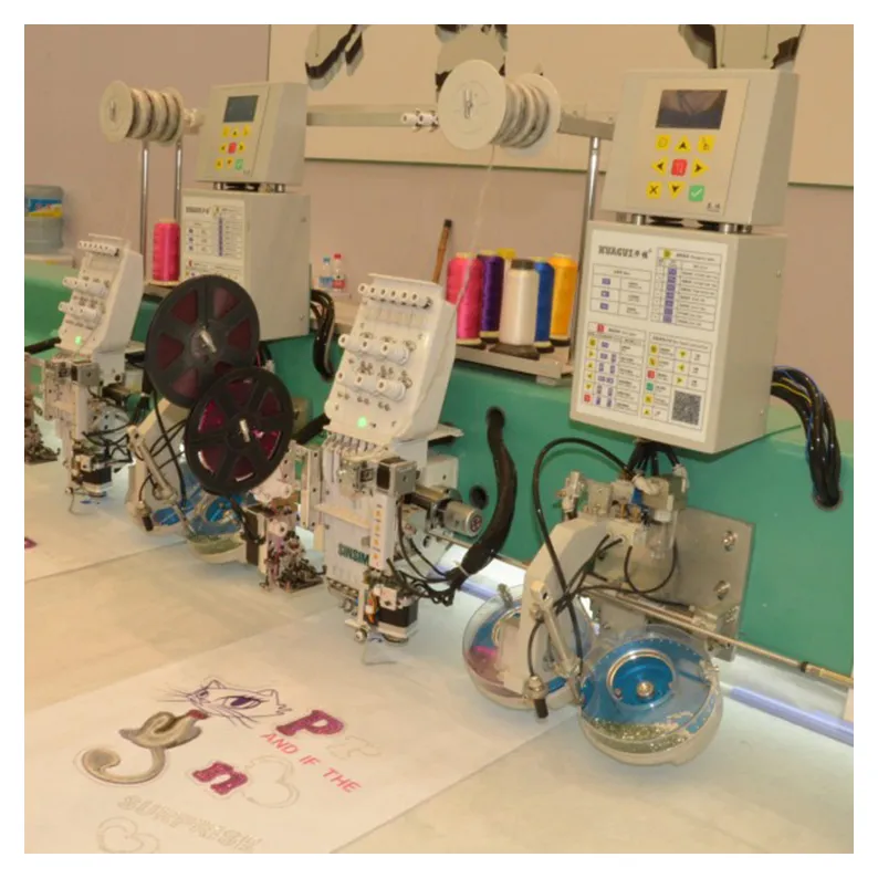 Автоматическая машина для маркировки с пайетками и шпоном