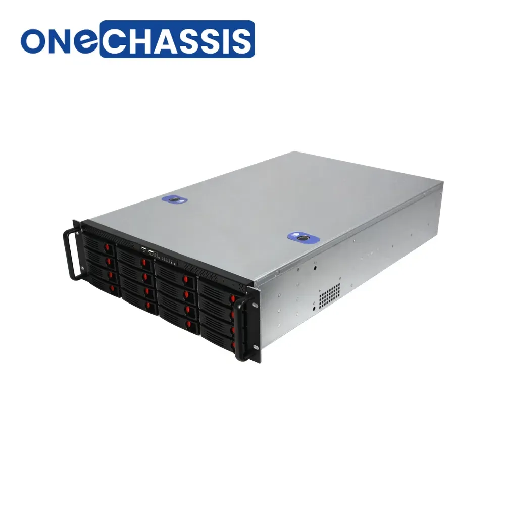 8-слотовый 16-дисковый серверный корпус OEM 3U 19-дюймовый стойковый промышленный с высокой ёмкостью 3