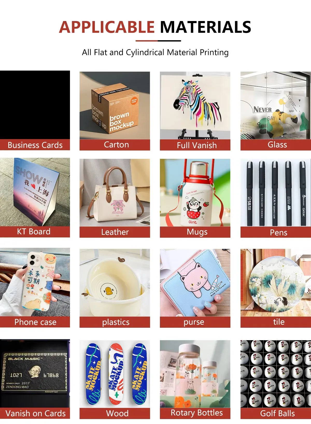 Профессиональный A3 Многофункциональный Tx800/XP600 Плоский УФ LED струйный принтер 5