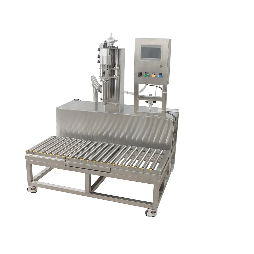 Полуавтоматическая машина для заполнения больших ведер с весами 3