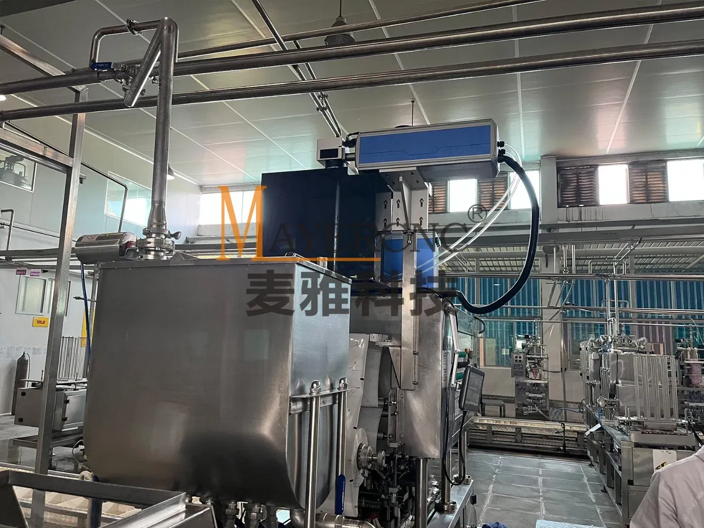 Современная 3W система лазерной маркировки с УФ-водяным охлаждением для упаковки 3