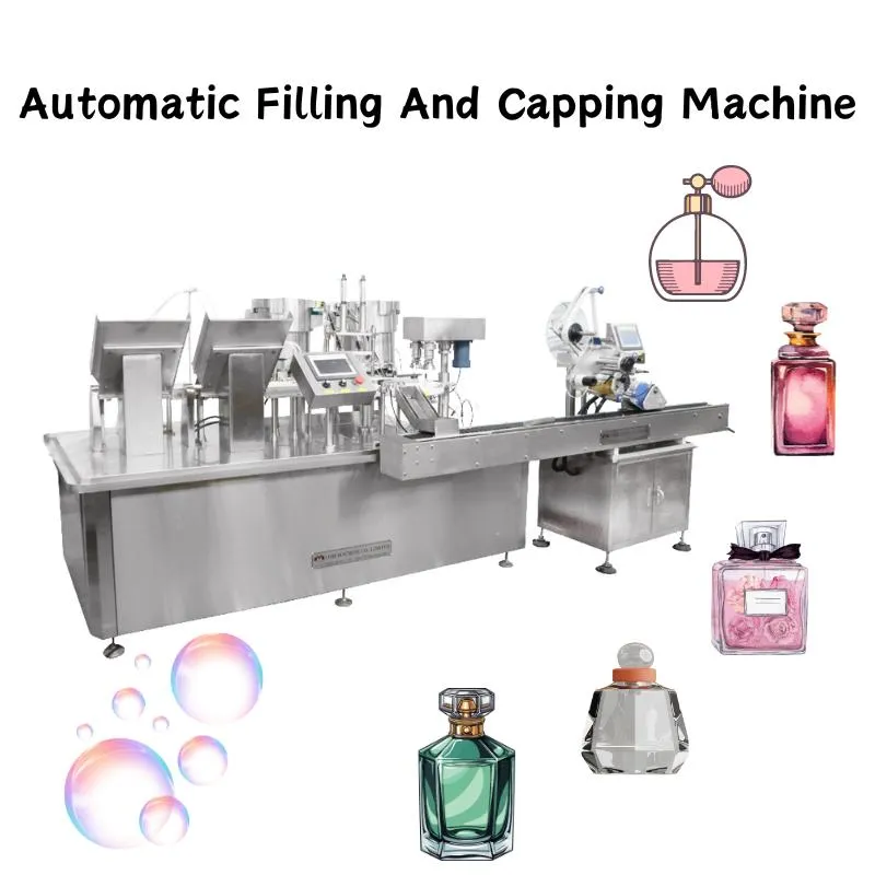 Современная автоматическая машина для заполнения, укупорки и маркировки парфюмерии 2