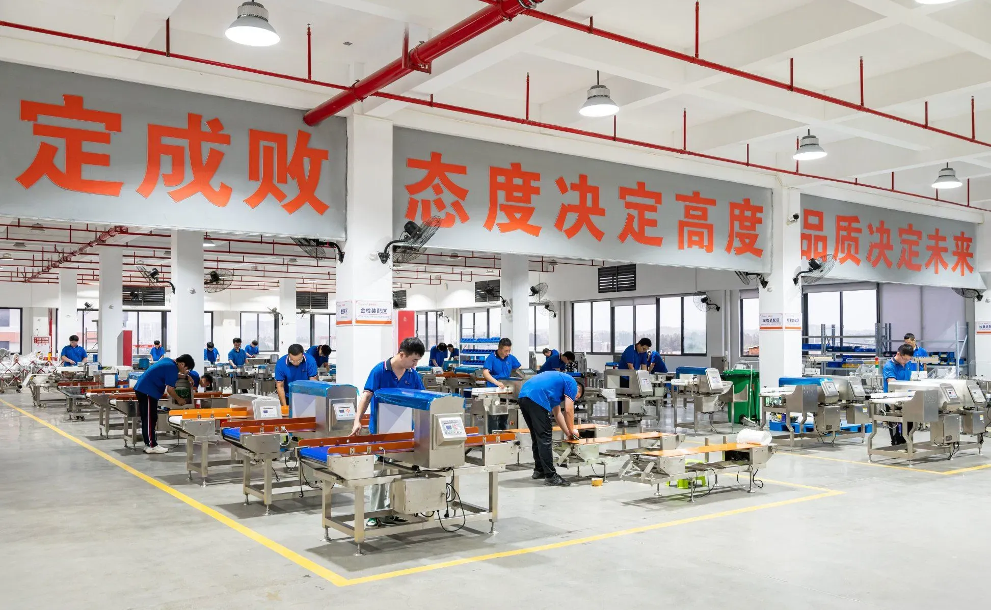 Высокоточный металлодетектор и контрольный вес для обеспечения качества 3