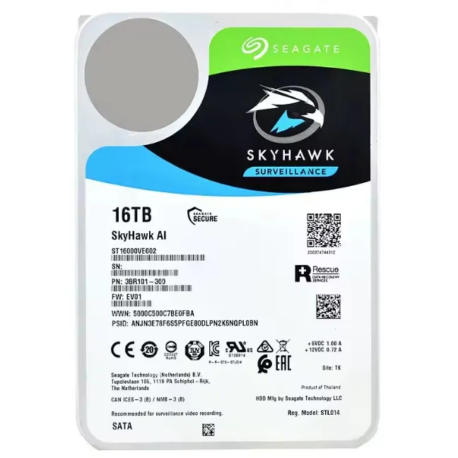 Внутренний жесткий диск для сервера ST16000VE002 16TB 7200rpm 3.5 дюймов