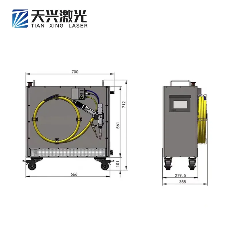 Портативный лазерный сварочный аппарат с воздушным охлаждением для резки нержавеющей стали 3