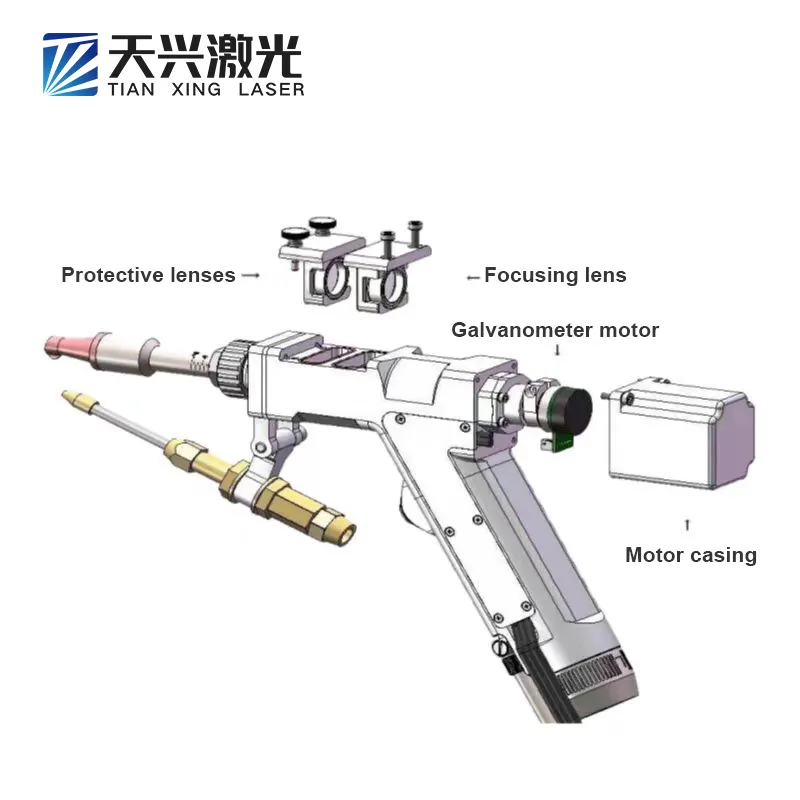 Портативный лазерный сварочный аппарат с воздушным охлаждением для резки нержавеющей стали 2