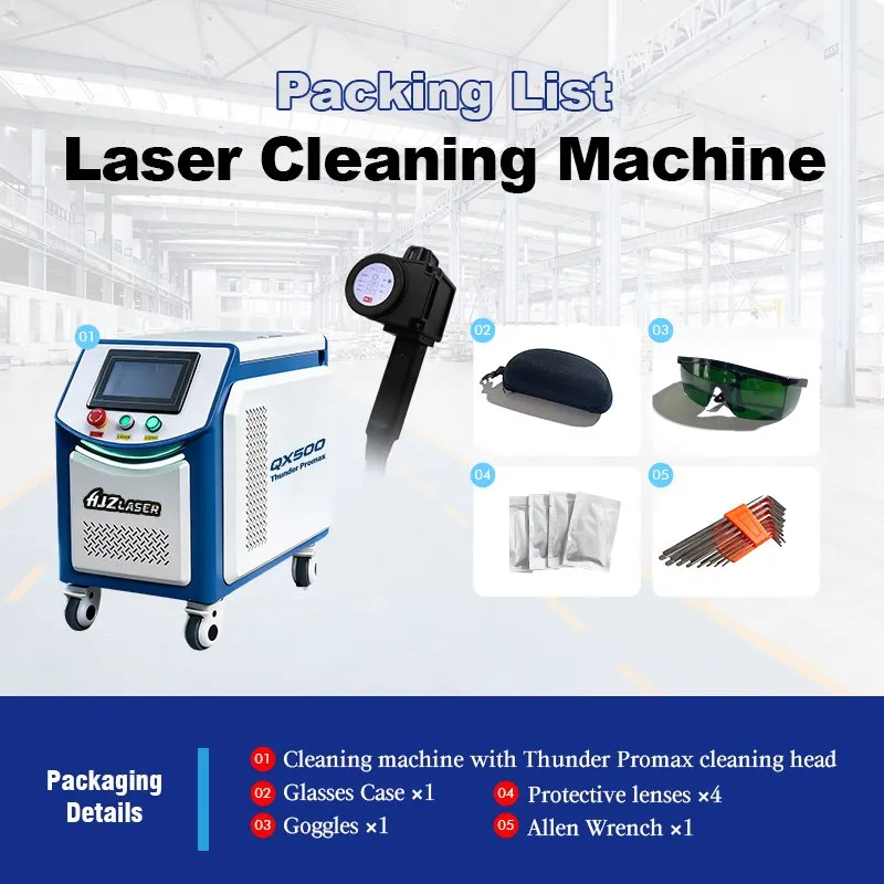 Профессиональная машина для очистки волоконным лазером 500W 4