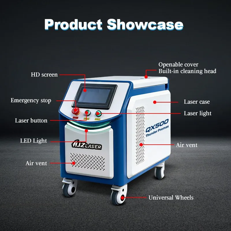 Профессиональная машина для очистки волоконным лазером 500W 3