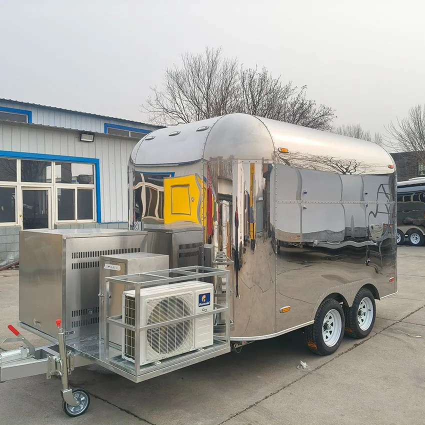Кофейный трейлер Airstream, изготовленный на заказ, бар с бургерами, картофелем фри и мороженым