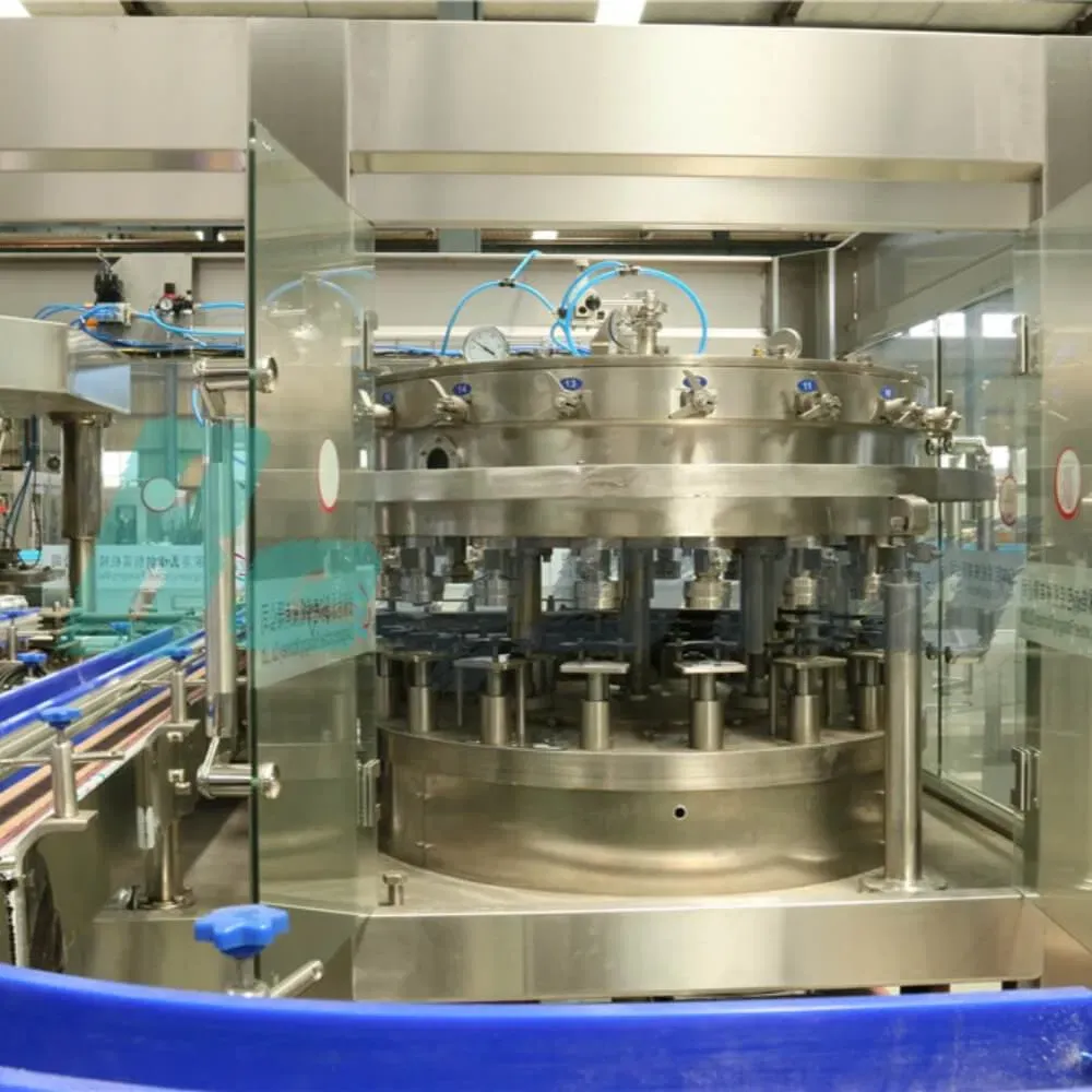 Автомат для розлива, укупорки и упаковки алюминиевых банок для напитков 6