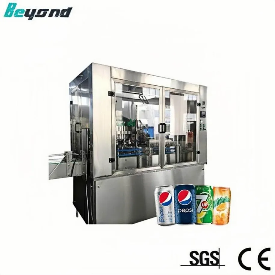 Автомат для розлива, укупорки и упаковки алюминиевых банок для напитков