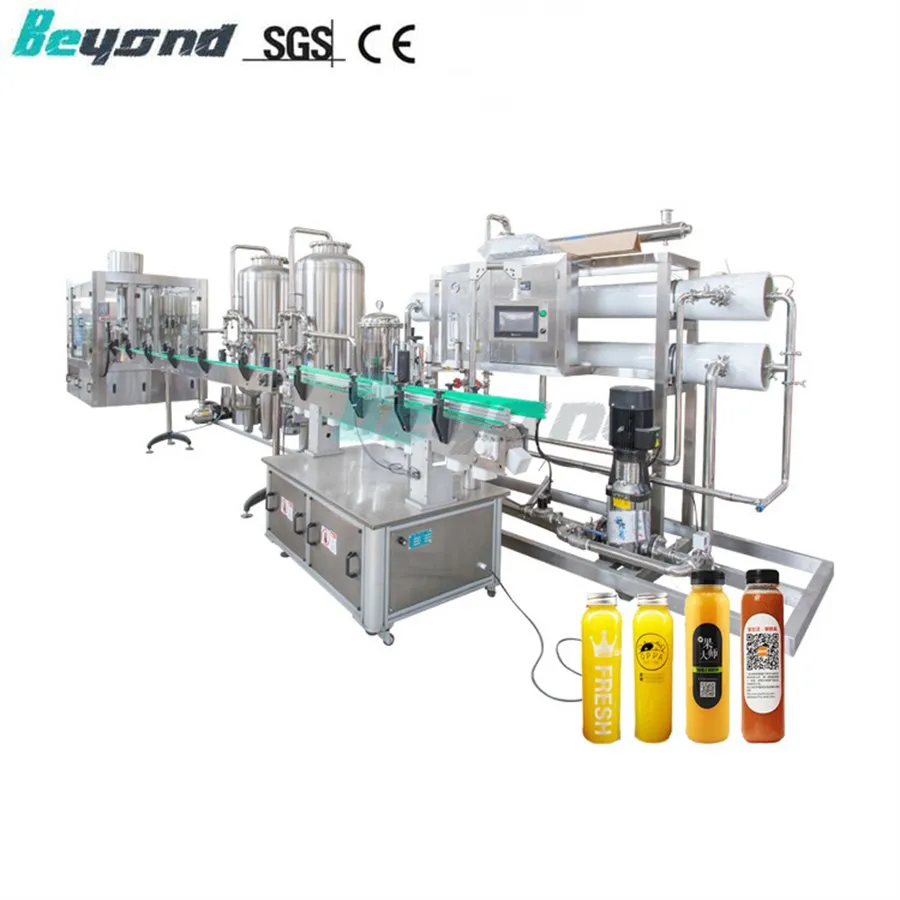 Автоматическая 3 в 1 Напиток из свежевыжатого сока Упаковочная машина для розлива и закупорки