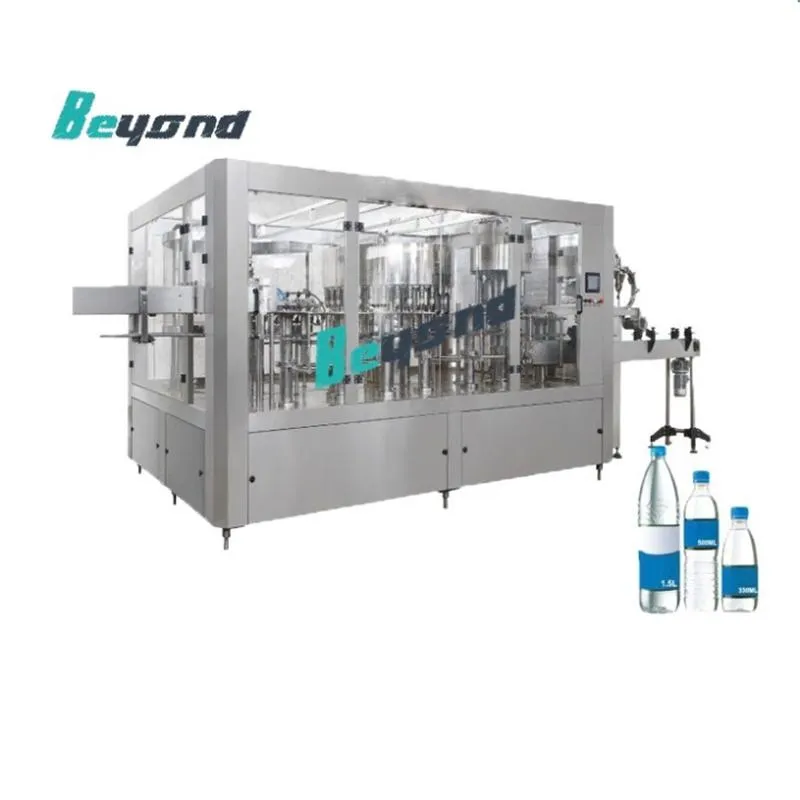 Автоматическая 3 в 1 Пластиковая маленькая бутылка машина для мойки, наполнения и укупорки