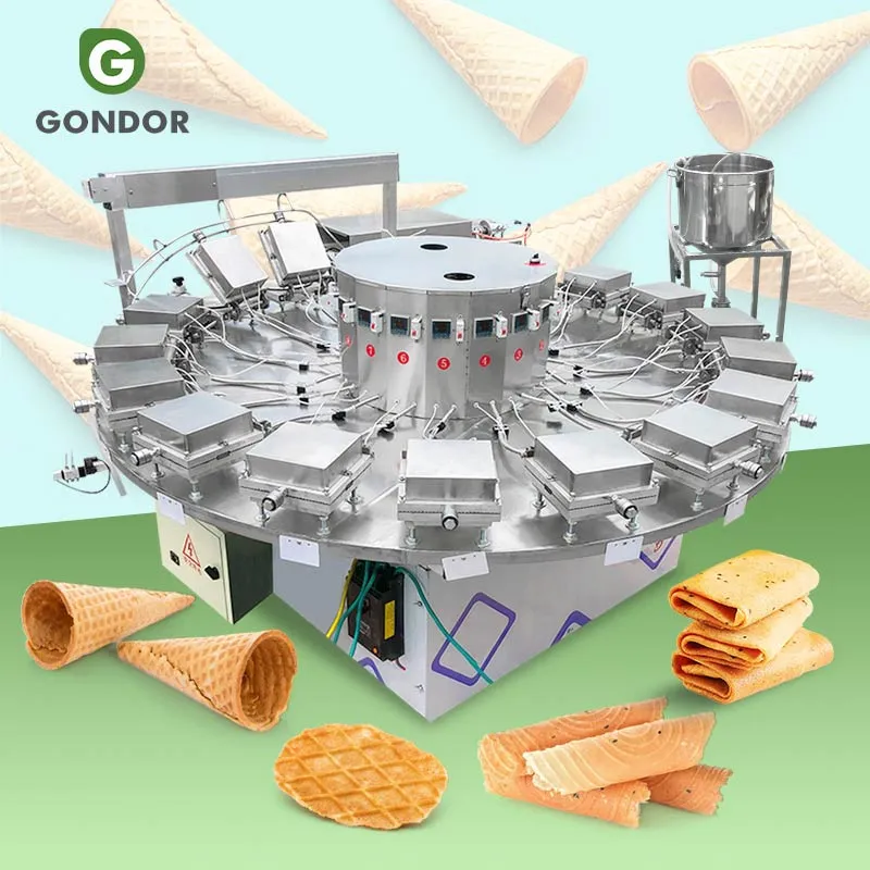 Автоматическая мини-фабрика для производства вафель, формовщик роллов, струпвафелей, яичных рулетов и конусов для мороженого