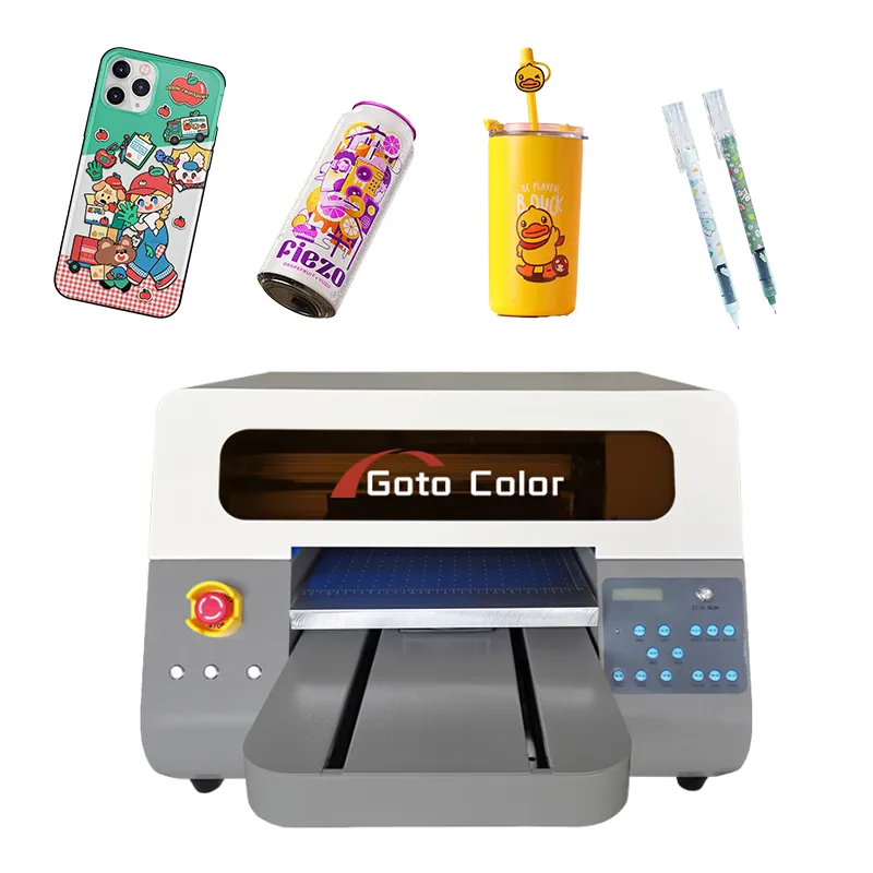 Автоматический цилиндрический струйный принтер для XP600 чехлов для телефонов UV принтер 300*520mm A3 УФ-лак принтер