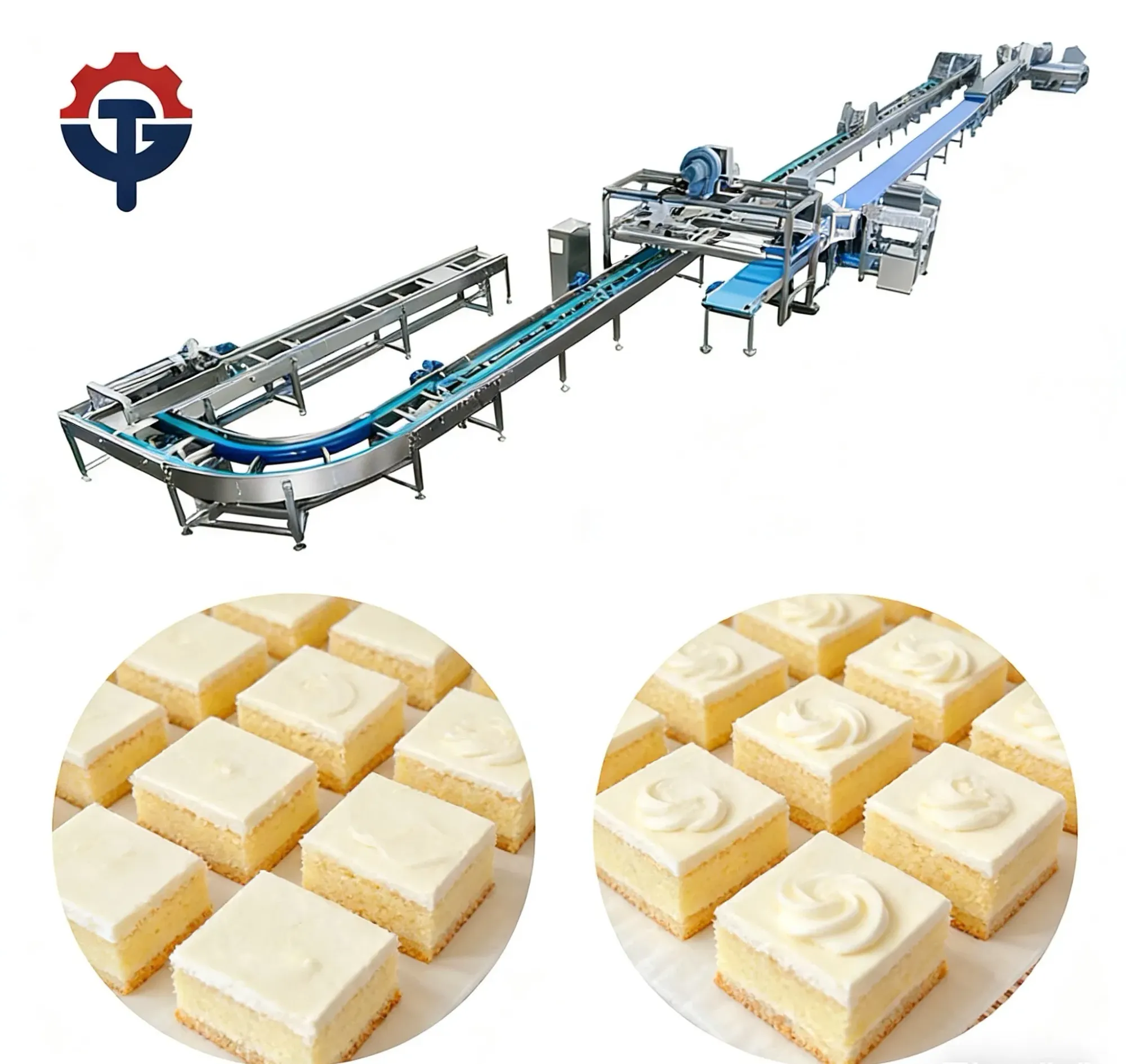 Автоматическая линия по производству тортов - высокоэффективное коммерческое оборудование для выпечки тортов 2