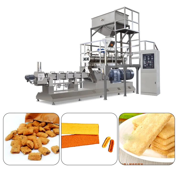 Автоматическая линия по производству закусок из сырных шариков и кукурузных снеков 4