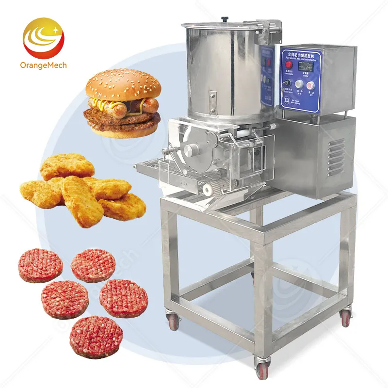 Автоматическая машина для формирования мясных котлет из куриных наггетсов