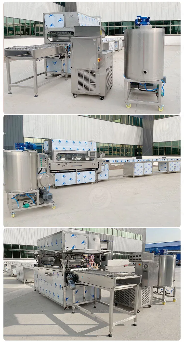 Автоматическая линия охлаждения шоколадного покрытия 6