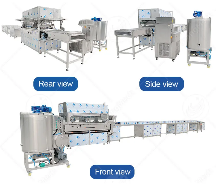 Автоматическая линия охлаждения шоколадного покрытия 3