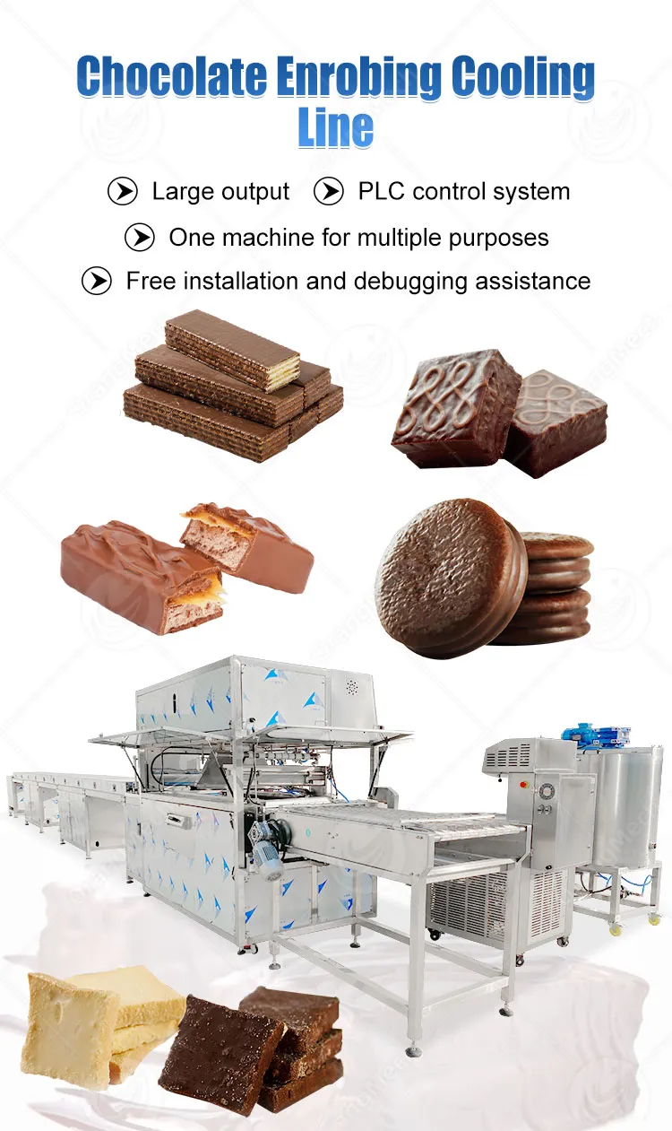 Автоматическая линия охлаждения шоколадного покрытия 2