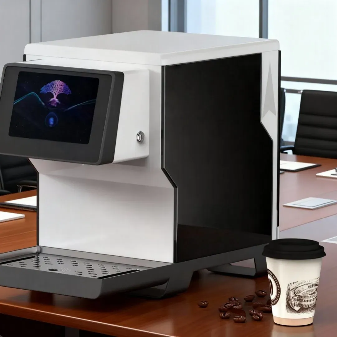 Автоматическая кофемашина с двумя котлами для одновременного приготовления кофе и вспенивания молока 2