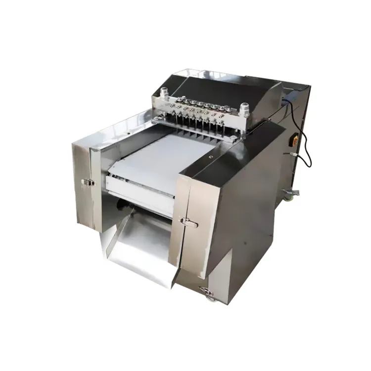 Автоматическая машина для нарезки кубиками свежей курицы и свинины 3