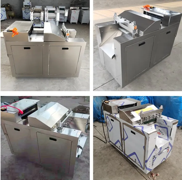 Автоматическая машина для нарезки кубиками свежей курицы и свинины 6