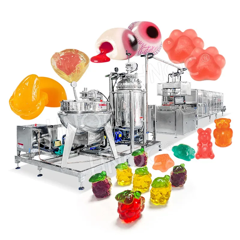 Автоматическая линия производства конфет с кислым кокосовым вкусом